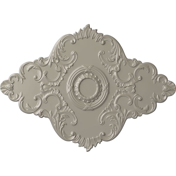 Ekena Millwork Piedmont Ceiling Medallion (Fits Canopies up to 6 1/2"), 67 1/8"W x 48 5/8"H x 1 7/8"P, Pearl White CM67PEPWS - main